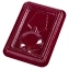 Футляр для орденов и нагрудных знаков бархатистый бордовый флок с прозрачной крышкой