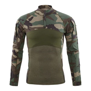 Рубашка тактическая Kamukamu камуфляж Woodland / Combat Shirt Woodland