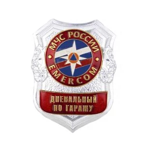 Знак нагрудный МЧС России Дневальный по гаражу