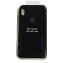 Силиконовый чехол для Apple iPhone XR (на Айфон XR) цвет черный