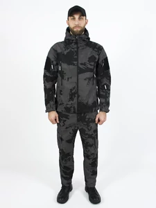 Костюм тактический демисезонный ткань Duplex на флисе цвет камуфляж Night Camo