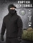 Куртка мужская Kamukamu тактическая военная демисезонная на флисе ткань Softshell цвет Черный
