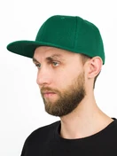 Бейсболка летняя с изогнутым козырьком Snapback цвет зеленый