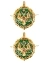 Эмблема петличная петлица Пограничная служба (ПС) ФСБ 2 шт. цвет зеленый